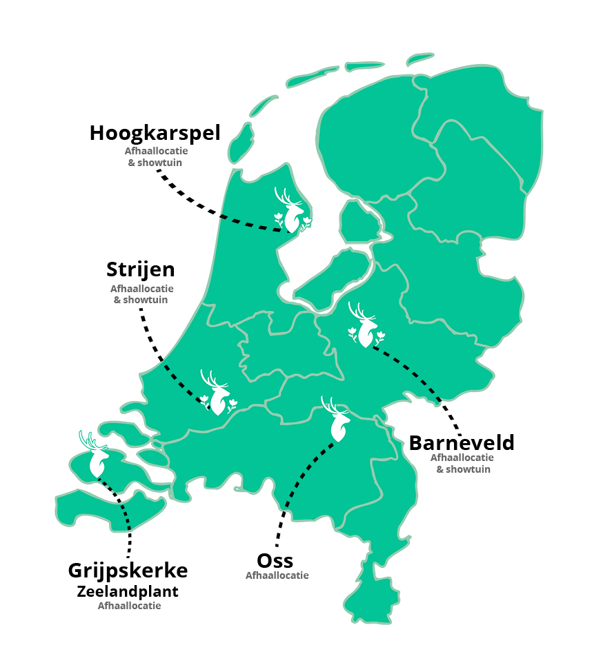 Vestigingen en afhaallocaties Vandentop Tuinhout