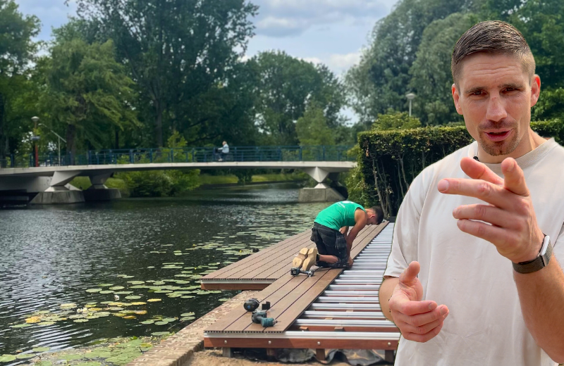 Nu 10% korting op alle Fiberdeck vlonderplanken, de keuze van Rico Verhoeven