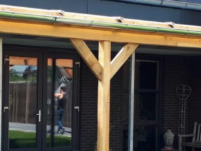 Veranda van hout
