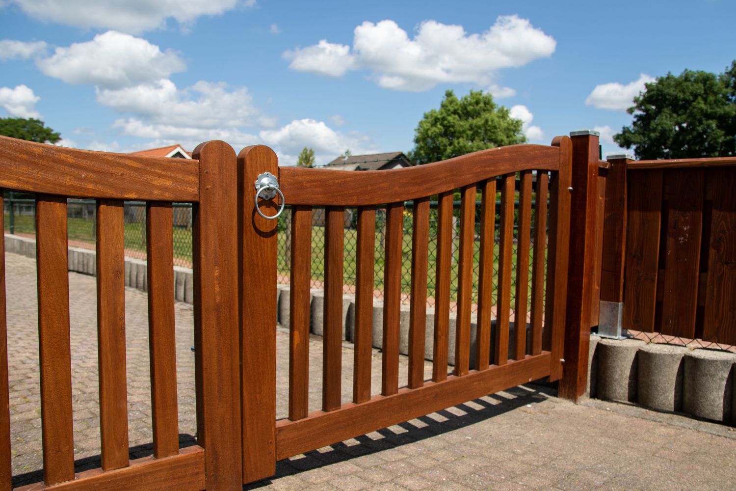 Tuinpoort van bankirai hardhout