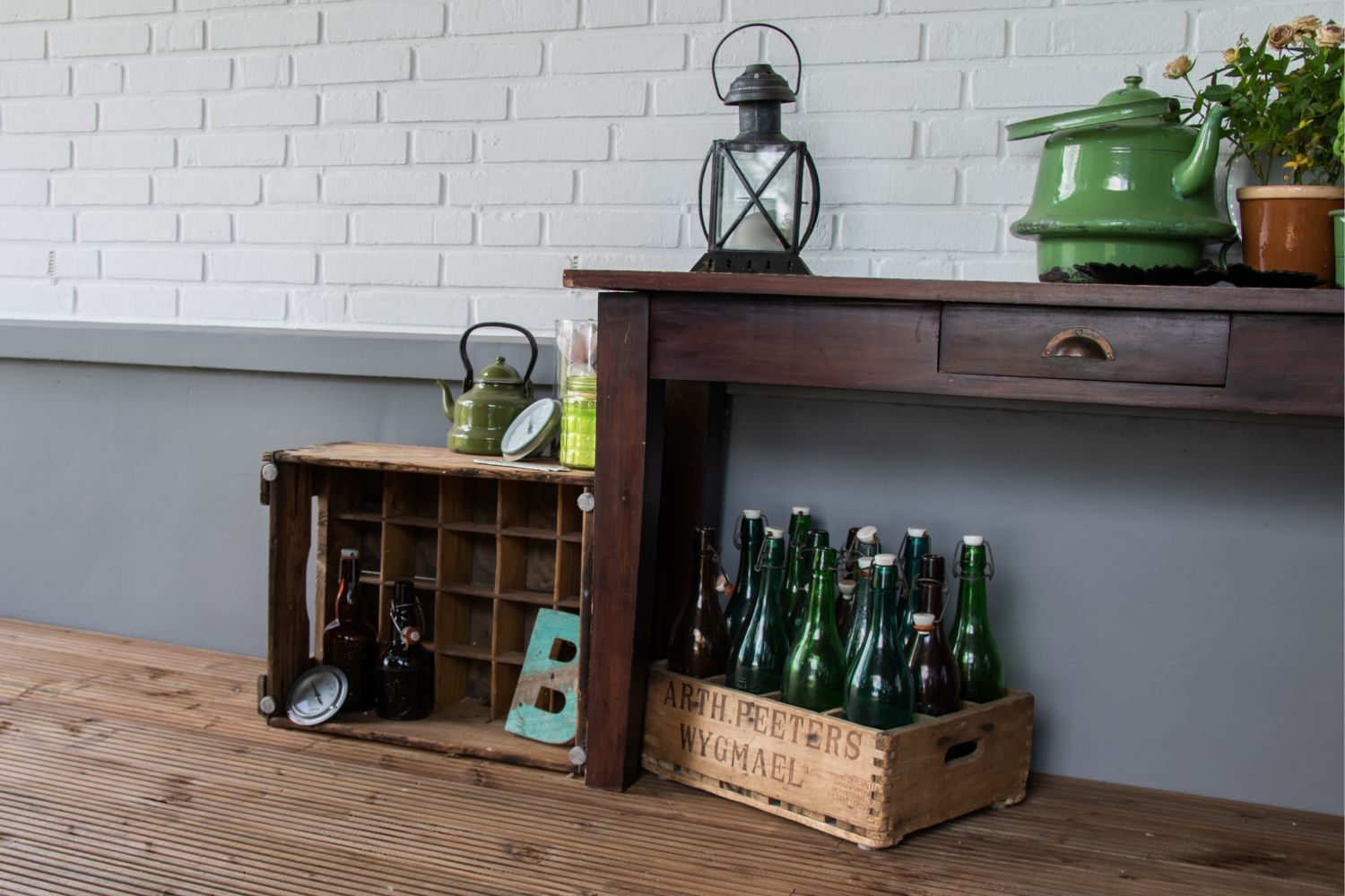 Landelijke tuinstijl sidetable