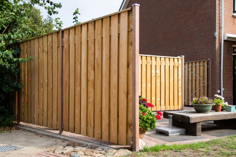 Vurenhouten schutting
